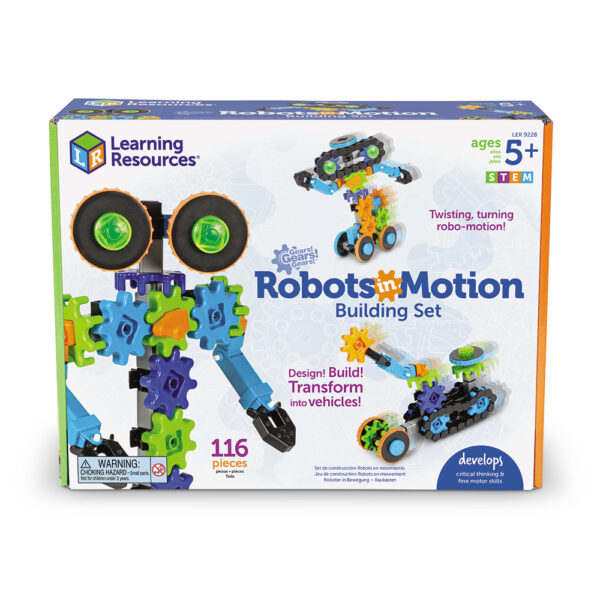 Gears 80 Pieces Gears Robot Factory Building Set Learning Resources Gears 